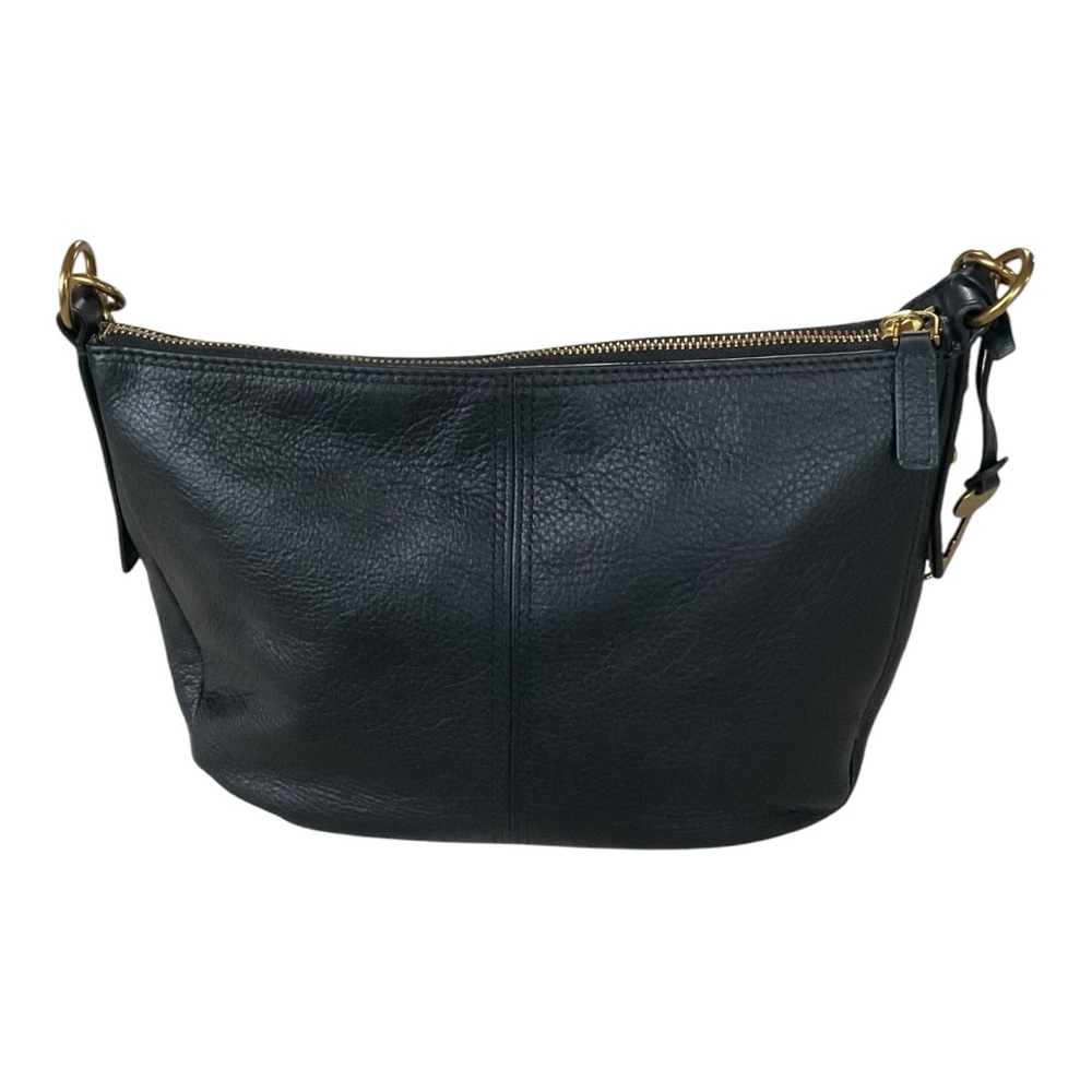 Fossil Black Leather Shoulder Bag Purse – Classic Everyday Tote